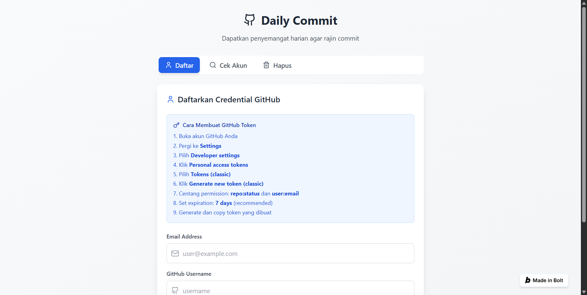 Daily Commit